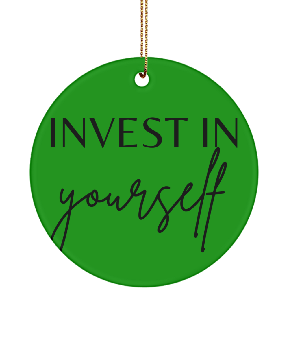 Inspirational Trinket for the Holidays, green , Motivational Inspirational Christmas Holiday Ornament. Model 60096