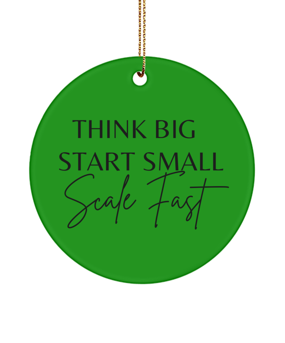 Celebrate Joy: Inspirational Christmas Decor, green , Motivational Inspirational Christmas Holiday Ornament. Model 60096