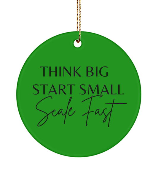 Celebrate Joy: Inspirational Christmas Decor, green , Motivational Inspirational Christmas Holiday Ornament. Model 60096