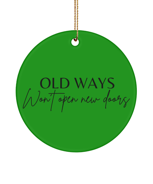 Christmas Magic, Inspiration Engraved, green , Motivational Inspirational Christmas Holiday Ornament. Model 60096