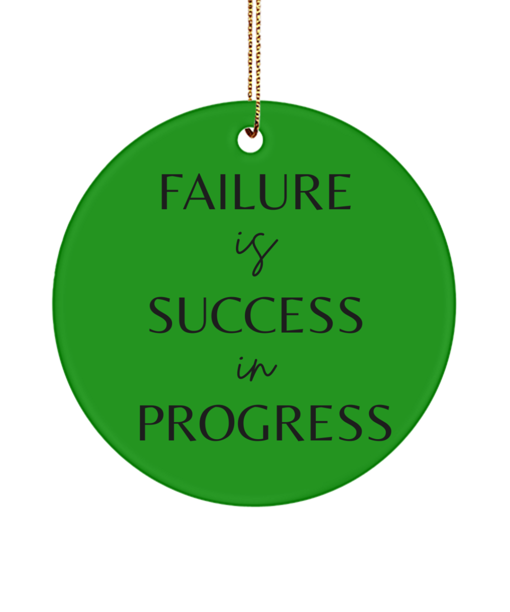 Inspiration for a Merry Christmas, green , Motivational Inspirational Christmas Holiday Ornament. Model 60096