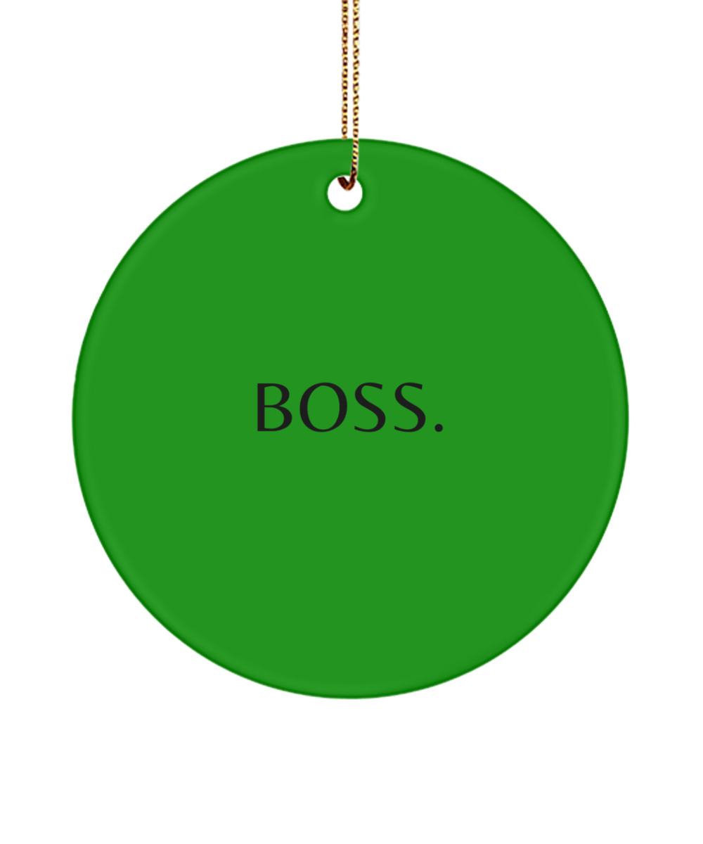 Embrace Joy and Inspiration this Christmas, green , Motivational Inspirational Christmas Holiday Ornament. Model 60096