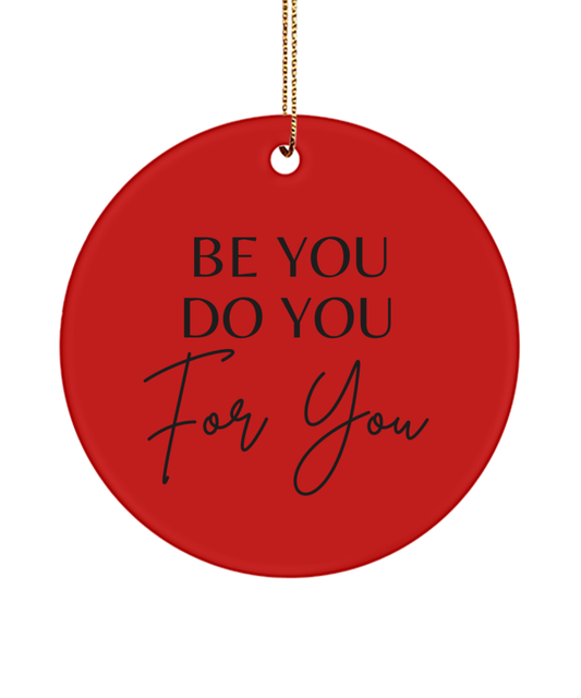 Inspirational Moments: Holiday Ornament, red, Motivational Inspirational Christmas Holiday Ornament. Model 60096