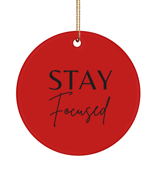 Christmas Magic in Every Word, red, Motivational Inspirational Christmas Holiday Ornament. Model 60096