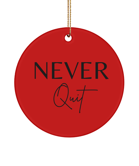 Holiday Joy in Ornament Form, red, Motivational Inspirational Christmas Holiday Ornament. Model 60096