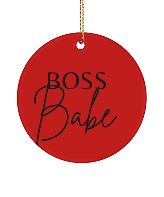 Embrace Joy and Inspiration this Christmas, red, Motivational Inspirational Christmas Holiday Ornament. Model 60096