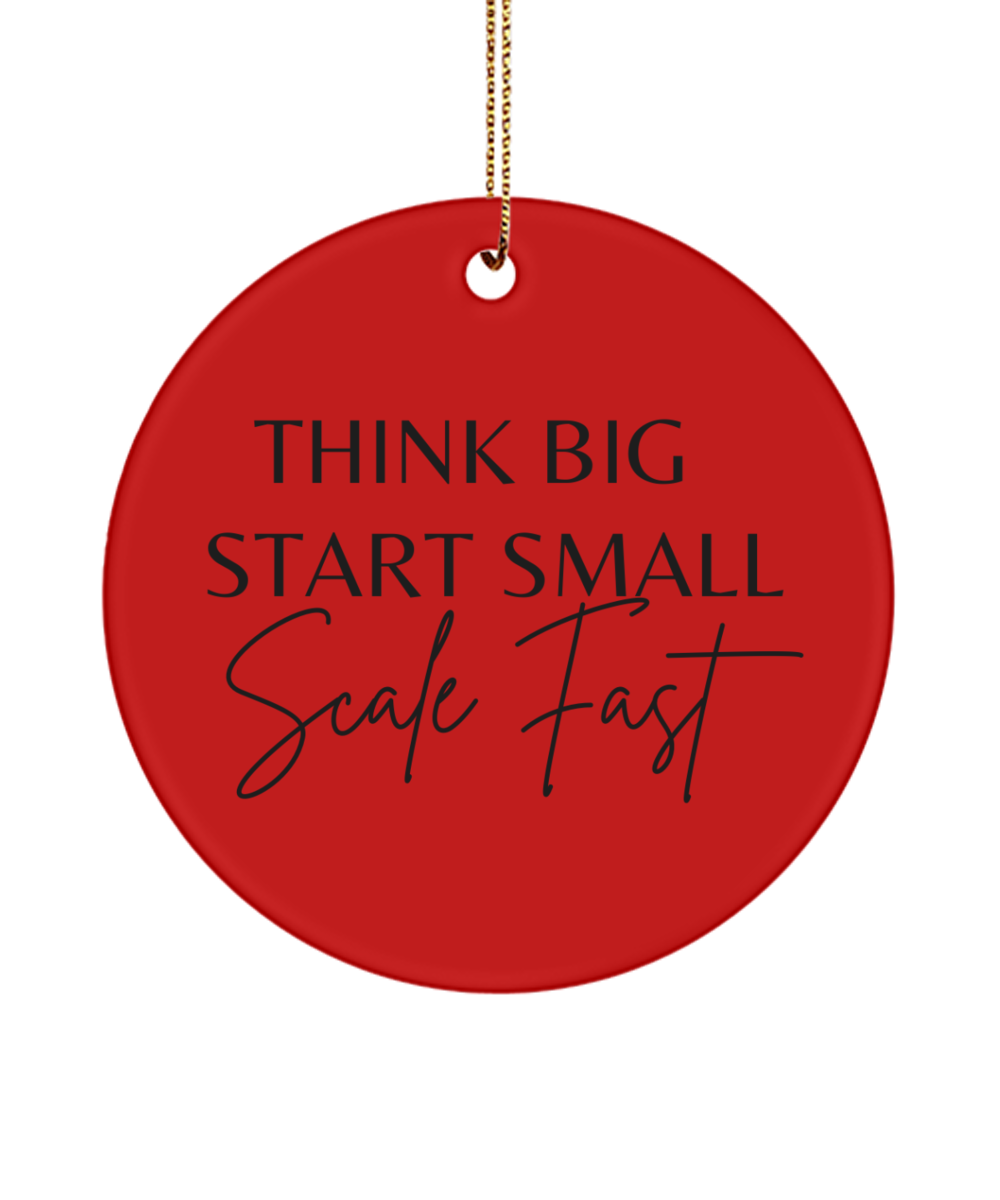 Celebrate Joy: Inspirational Christmas Decor, red, Motivational Inspirational Christmas Holiday Ornament. Model 60096