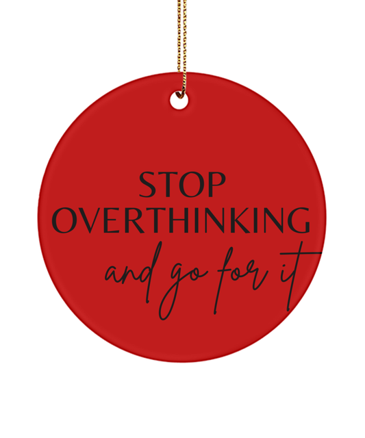Uplift Your Spirit this Holiday Season, red, Motivational Inspirational Christmas Holiday Ornament. Model 60096