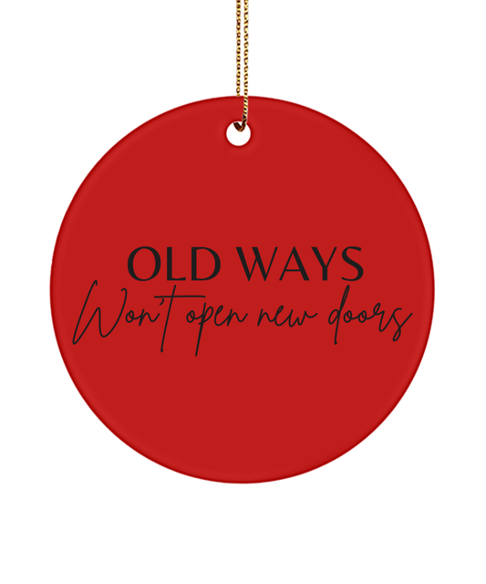 Christmas Magic, Inspiration Engraved, red, Motivational Inspirational Christmas Holiday Ornament. Model 60096