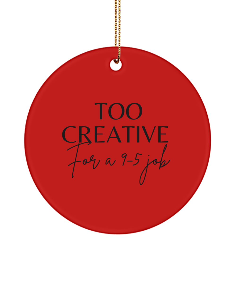 Festive Inspiration: Christmas Keepsake, red, Motivational Inspirational Christmas Holiday Ornament. Model 60096