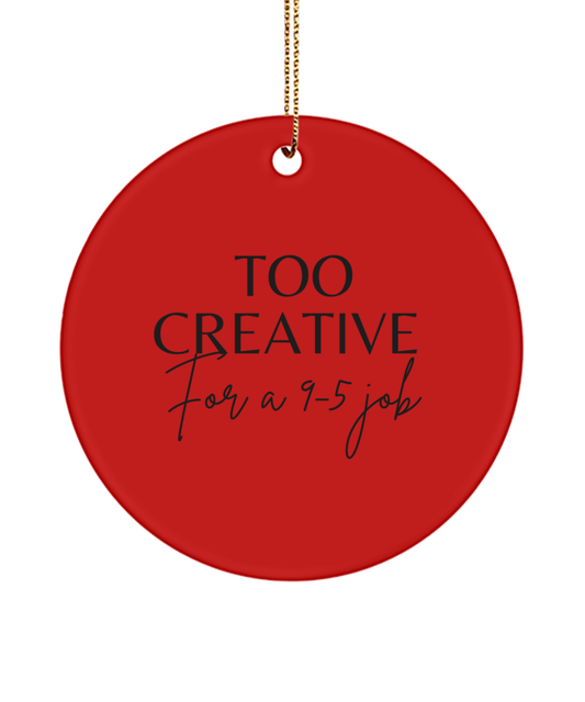 Festive Inspiration: Christmas Keepsake, red, Motivational Inspirational Christmas Holiday Ornament. Model 60096