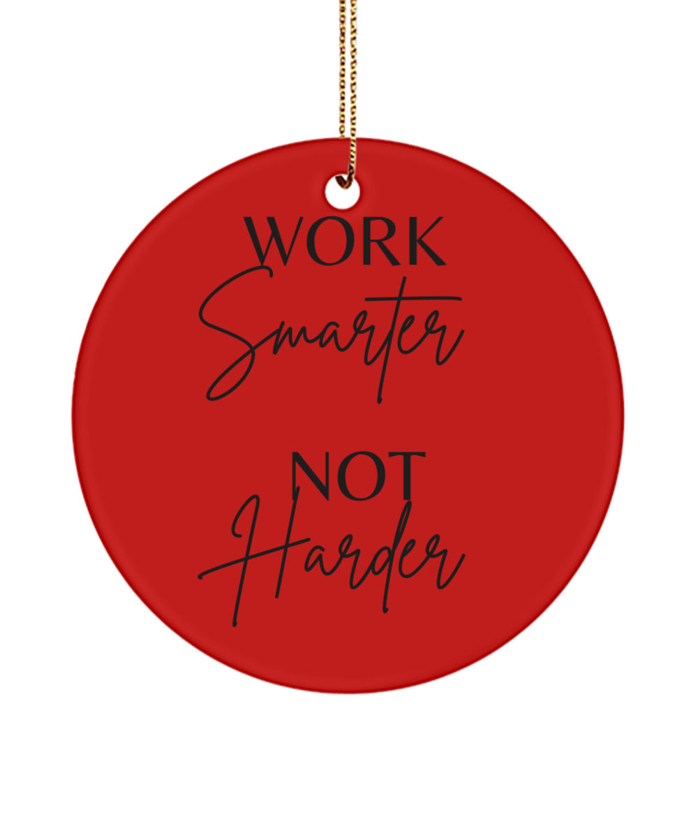 Christmas Dreams Come True: Ornament, red, Motivational Inspirational Christmas Holiday Ornament. Model 60096