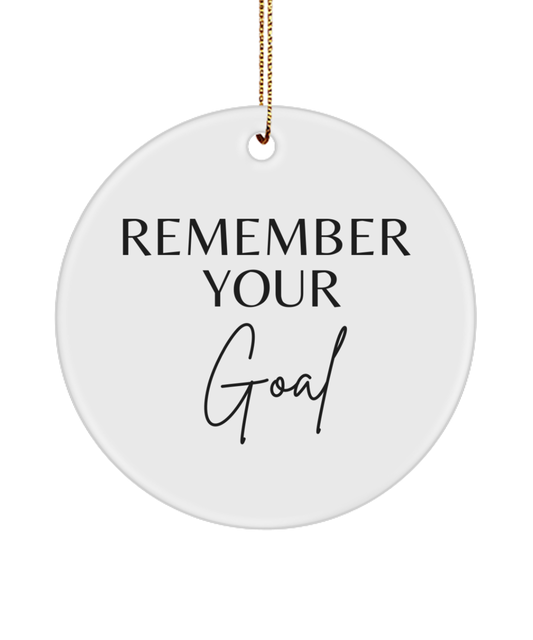 Unwrap Motivation this Christmas, white, Motivational Inspirational Christmas Holiday Ornament. Model 60096