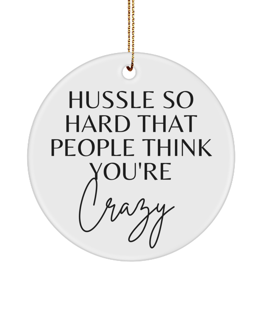 Inspirational Wishes for Christmas, white, Motivational Inspirational Christmas Holiday Ornament. Model 60096
