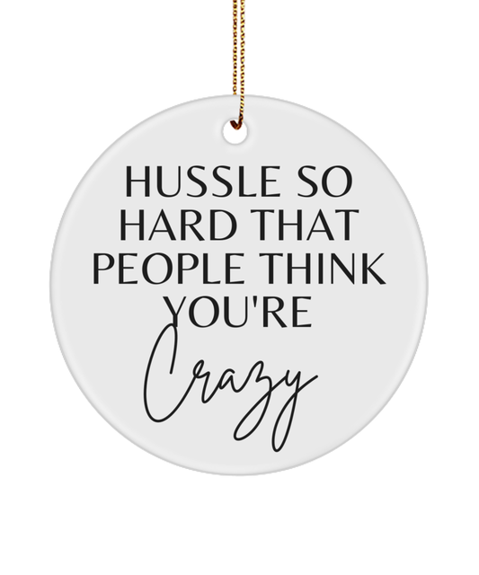 Inspirational Wishes for Christmas, white, Motivational Inspirational Christmas Holiday Ornament. Model 60096