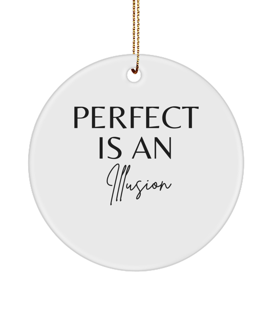 Inspire the Season: Holiday Decoration, white, Motivational Inspirational Christmas Holiday Ornament. Model 60096