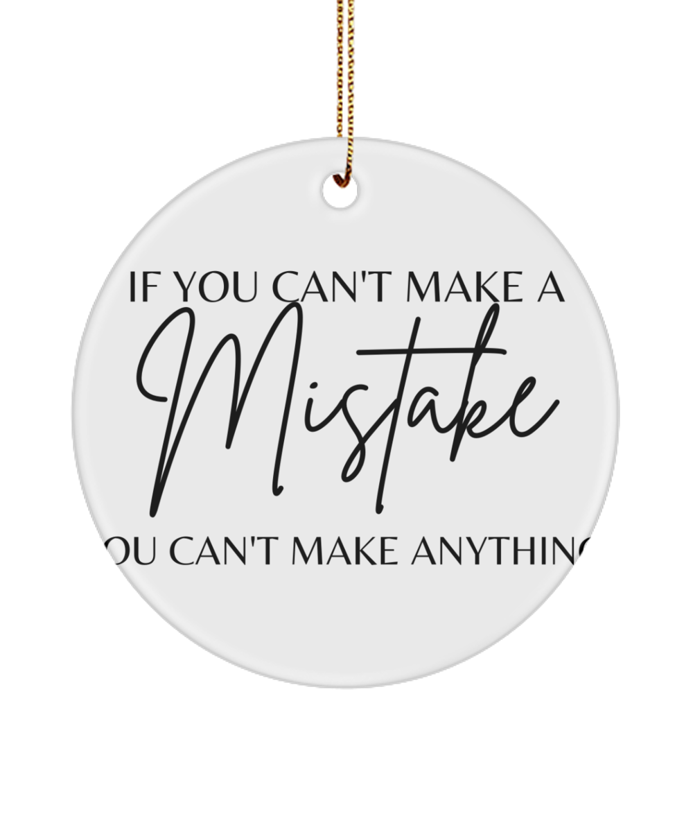 Inspirational Keepsake for a Merry Xmas, white, Motivational Inspirational Christmas Holiday Ornament. Model 60096
