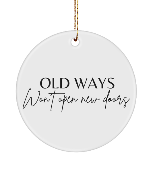 Christmas Magic, Inspiration Engraved, white, Motivational Inspirational Christmas Holiday Ornament. Model 60096