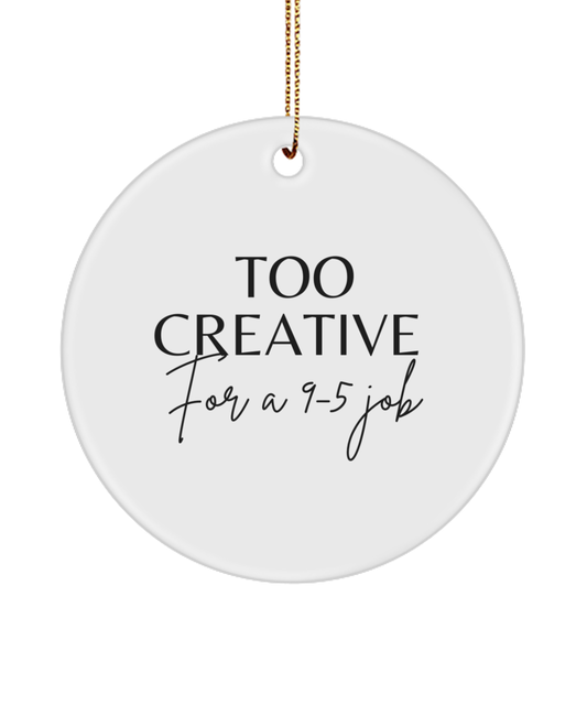 Festive Inspiration: Christmas Keepsake, white, Motivational Inspirational Christmas Holiday Ornament. Model 60096