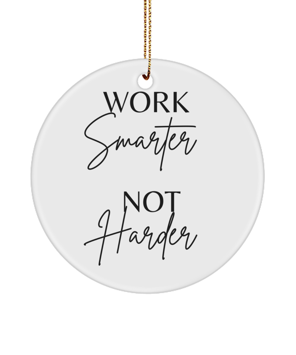 Christmas Dreams Come True: Ornament, white, Motivational Inspirational Christmas Holiday Ornament. Model 60096
