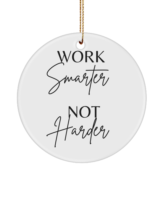 Christmas Dreams Come True: Ornament, white, Motivational Inspirational Christmas Holiday Ornament. Model 60096