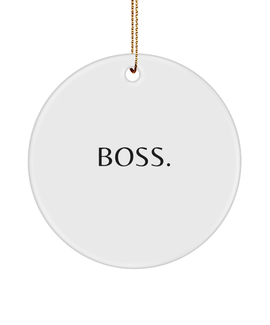 Embrace Joy and Inspiration this Christmas, white, Motivational Inspirational Christmas Holiday Ornament. Model 60096