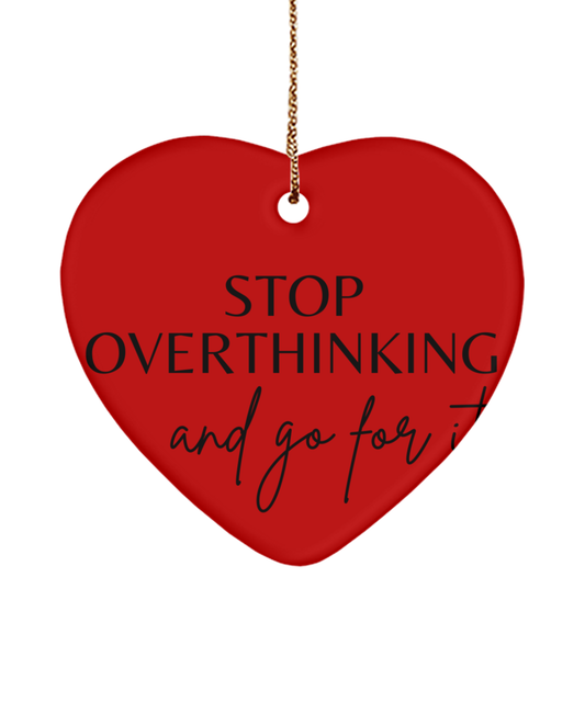 Uplift Your Spirit this Holiday Season, red, Motivational Christmas Holiday heart Shape Ornament. Model 60097