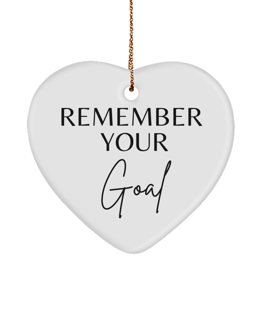 Unwrap Motivation this Christmas, white, Motivational Christmas Holiday heart Shape Ornament. Model 60097