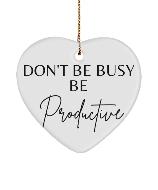 Christmas Cheer in Every Glittering Word, white, Motivational Christmas Holiday heart Shape Ornament. Model 60097