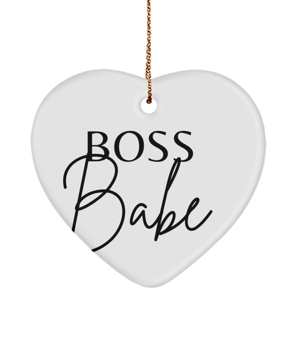 Embrace Joy and Inspiration this Christmas, white, Motivational Christmas Holiday heart Shape Ornament. Model 60097