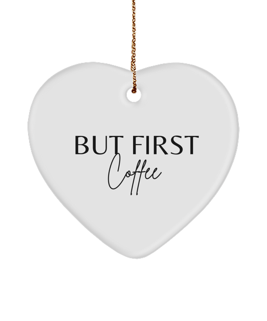 Uplift Your Spirit with this Ornament, white, Motivational Christmas Holiday heart Shape Ornament. Model 60097