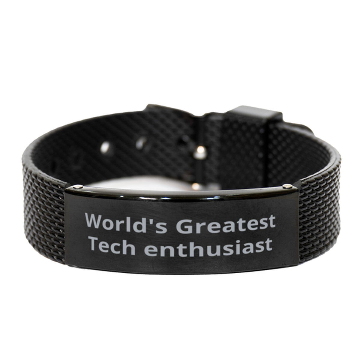 World Greatest Tech enthusiast,  Black Shark Mesh Bracelet. Model 60099