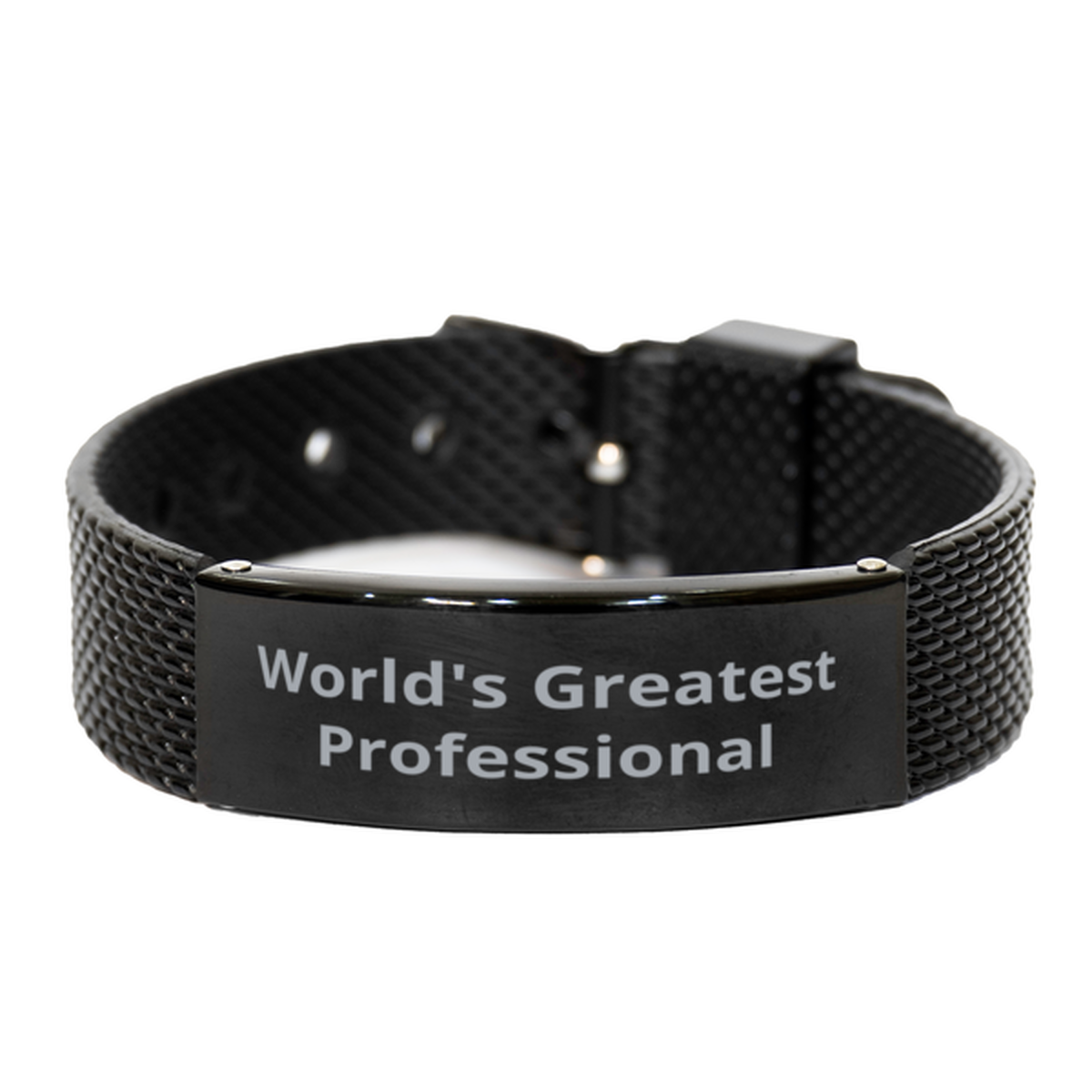 World Greatest Professional gamer,  Black Shark Mesh Bracelet. Model 60099