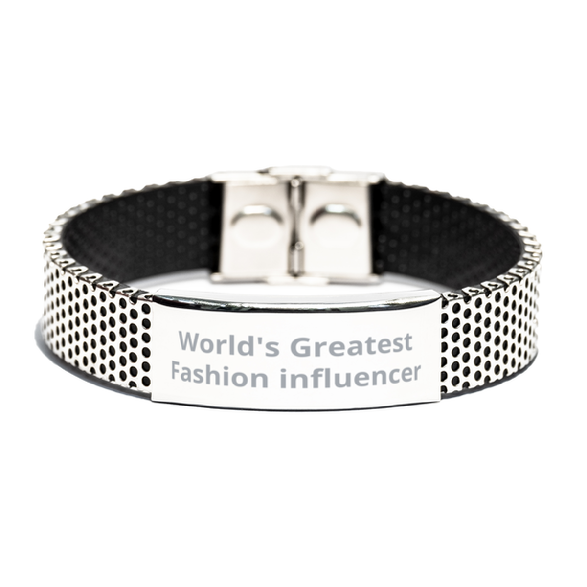 World Greatest Fashion influencer,  Stainless Steel Bracelet. Model 60099