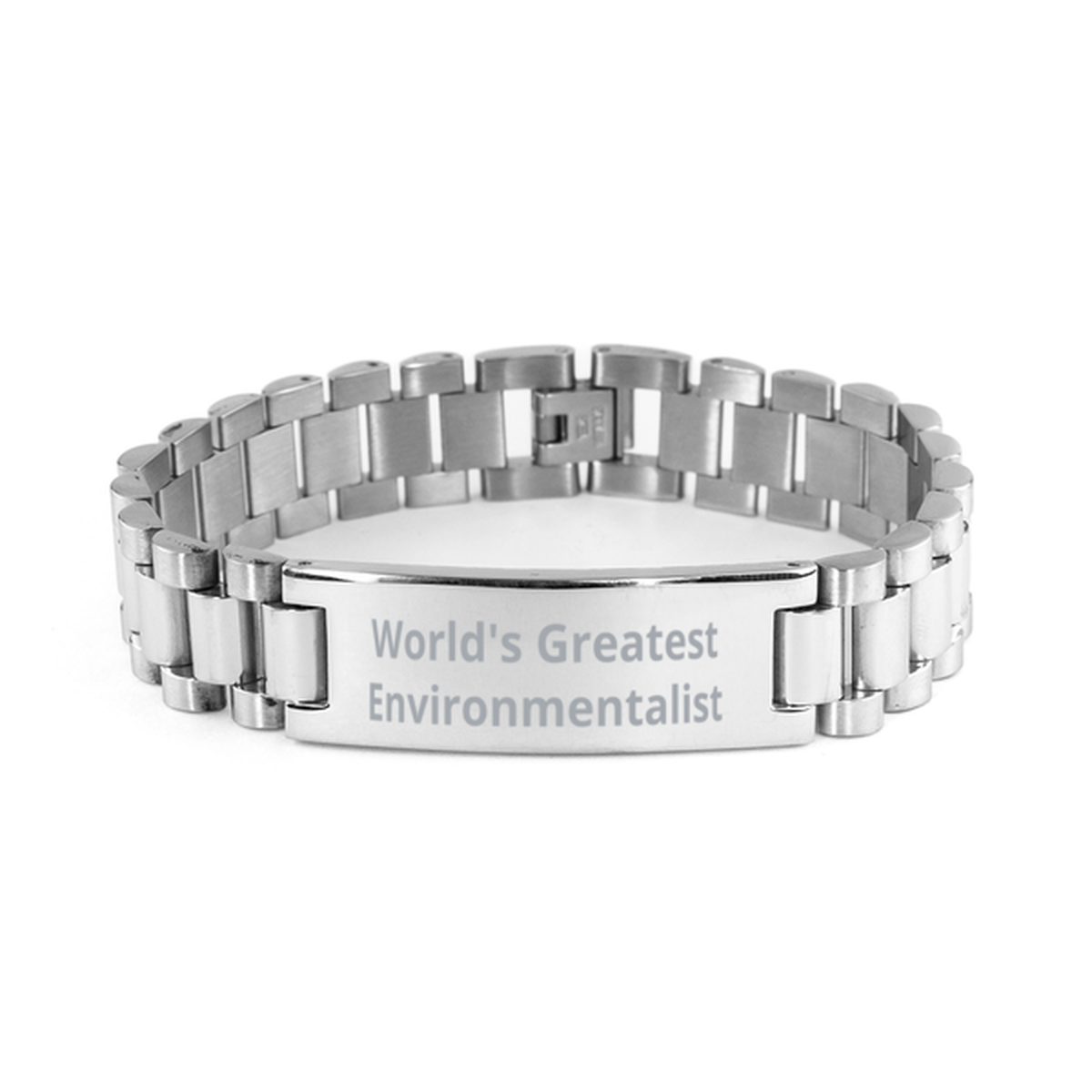 World Greatest Environmentalist,  Ladder Stainless Steel Bracelet. Model 60099