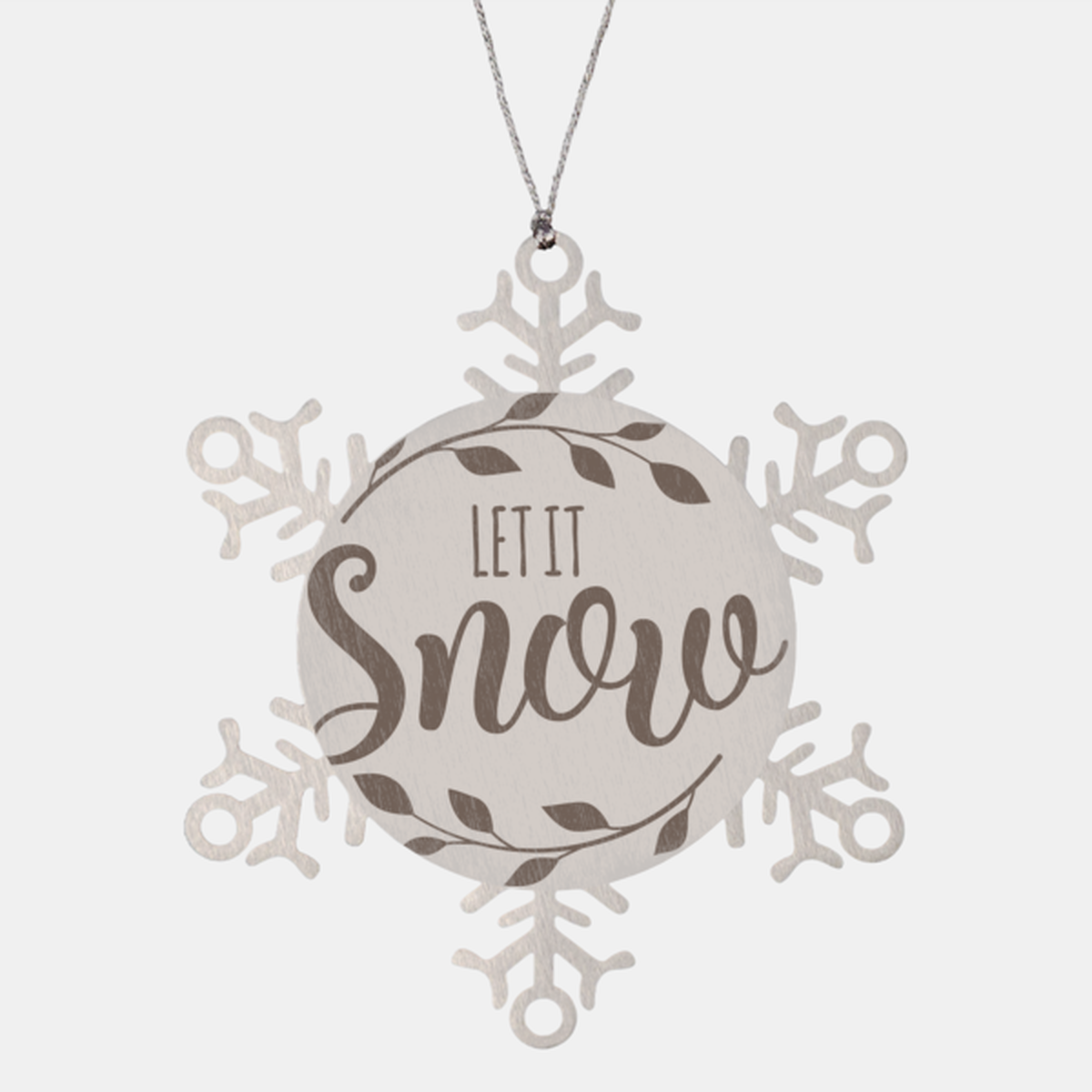 Let ir snow2, Christmas Holiday Snowflake Ornament. Model 600103