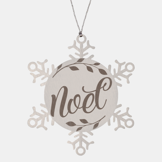 Noel, Christmas Holiday Snowflake Ornament. Model 600103
