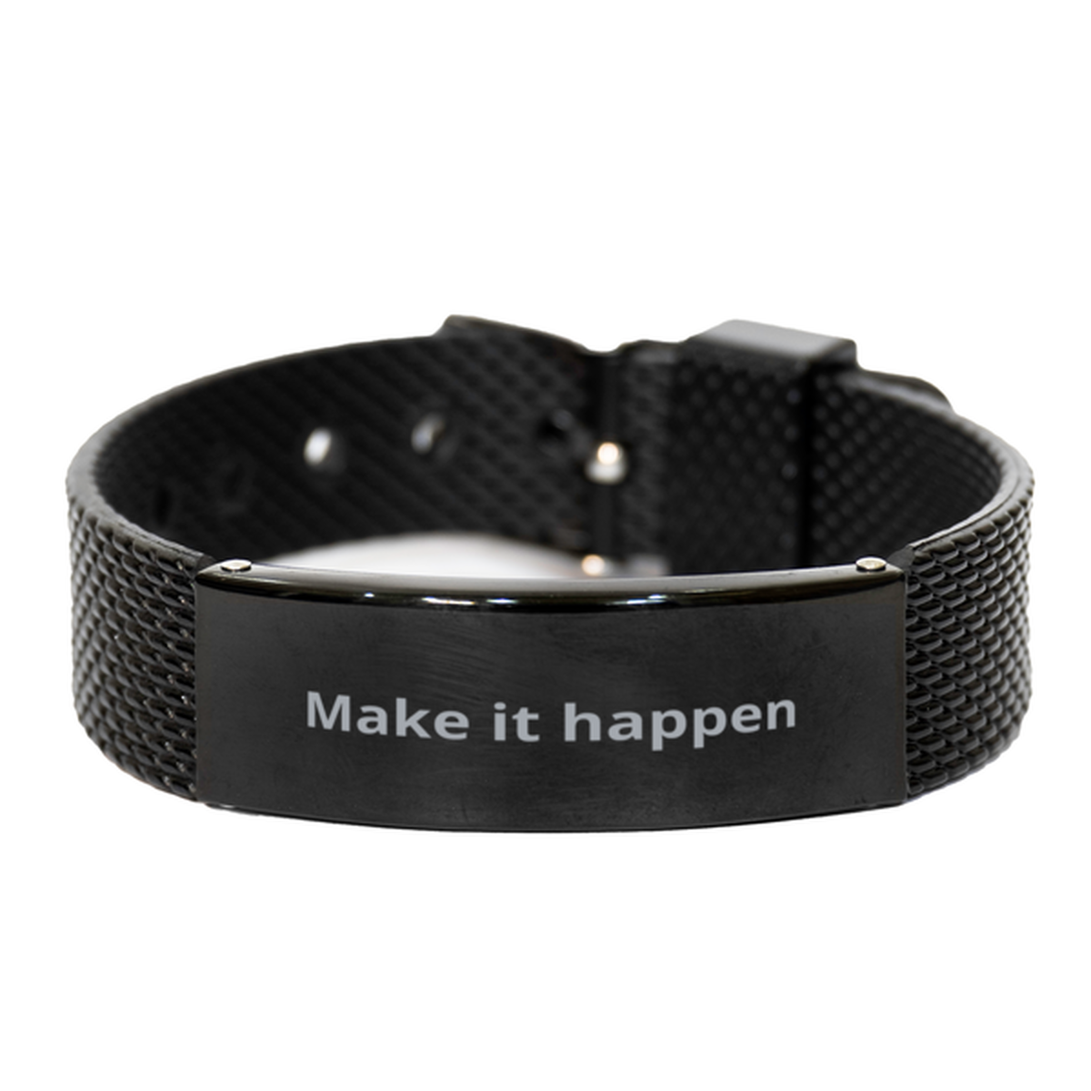Make it happen,  Black Shark Mesh Bracelet. Model 600104