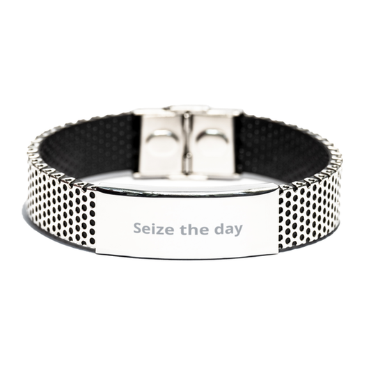 Seize the day,  Stainless Steel Bracelet. Model 600104