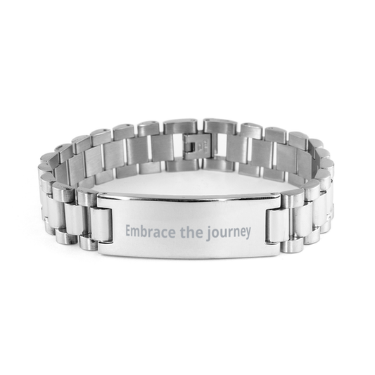 Embrace the journey,  Ladder Stainless Steel Bracelet. Model 600104