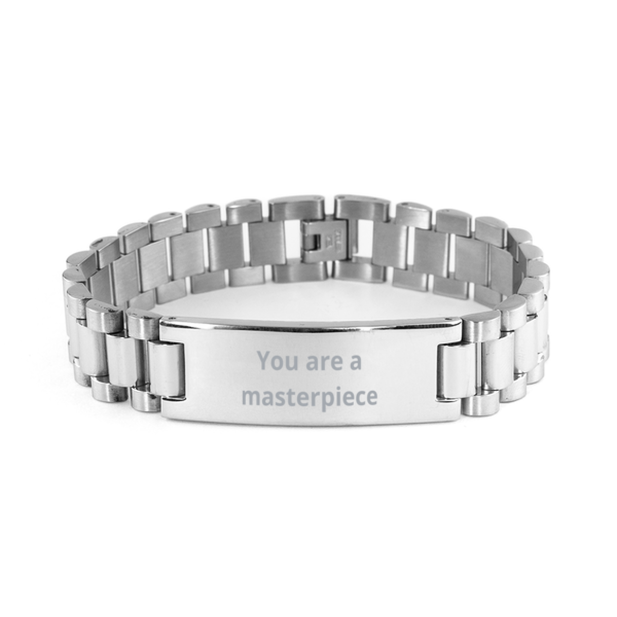 You are a masterpiece,  Ladder Stainless Steel Bracelet. Model 600104