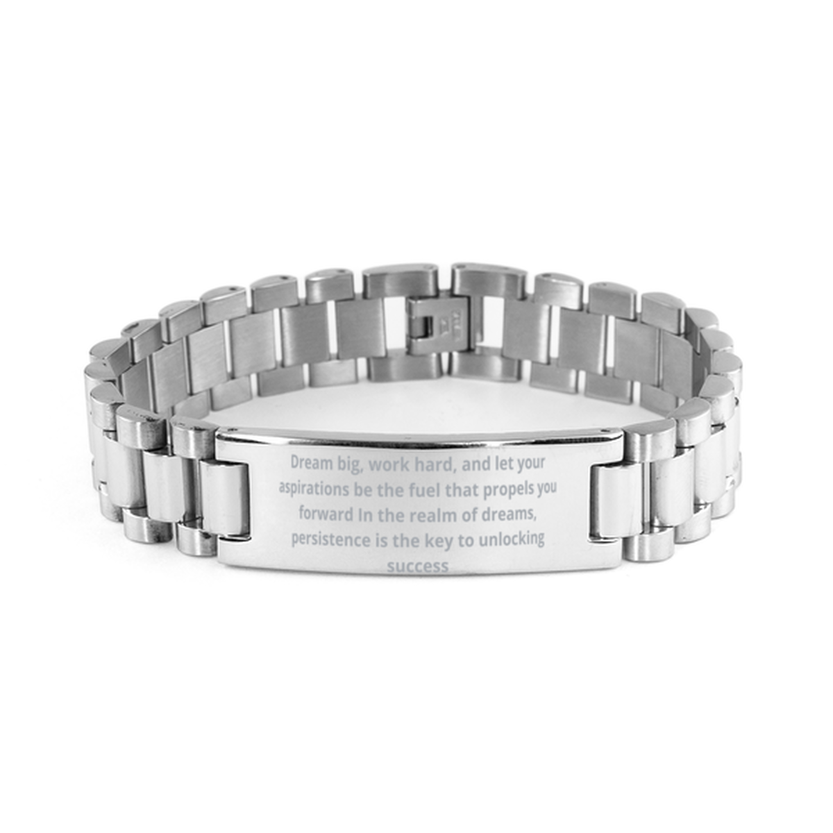 Dream big,  Ladder Stainless Steel Bracelet. Model 600105