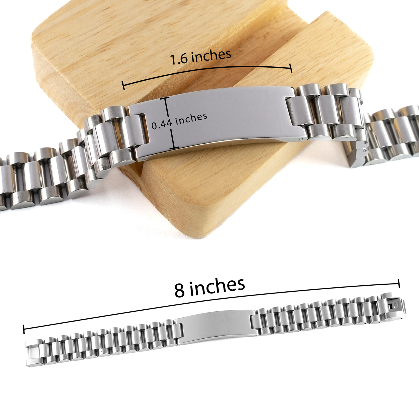 Live with purpose,  Ladder Stainless Steel Bracelet. Model 600105