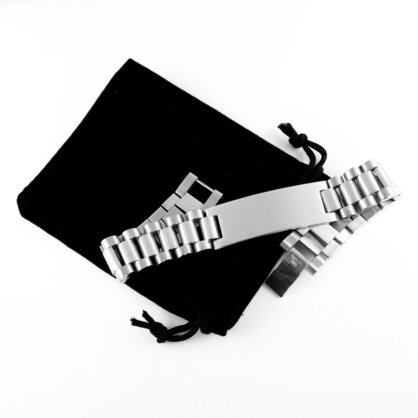 Let Go of the Past Live in the Present,  Ladder Stainless Steel Bracelet. Model 60054