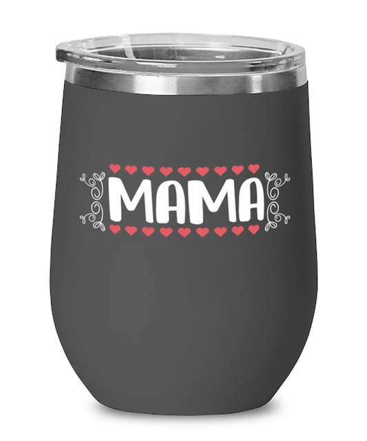 MAMA, black Wineglass. Model 60043