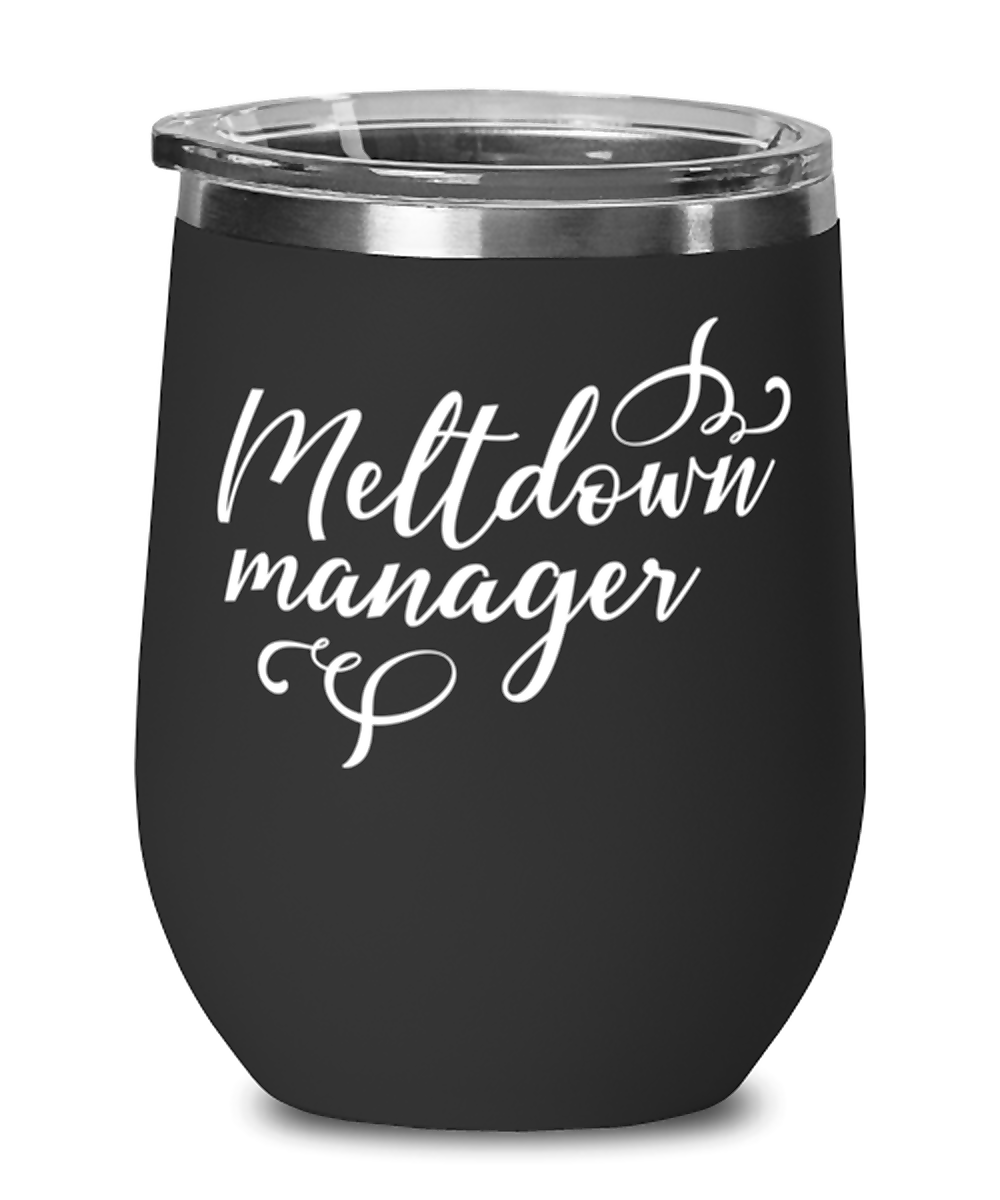 Meltdown manager, black Wineglass. Model 60043