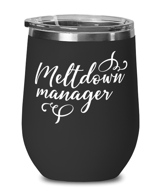 Meltdown manager, black Wineglass. Model 60043