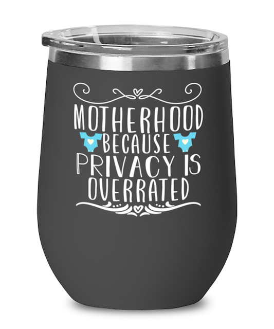 Motherhood, black Wineglass. Model 60043