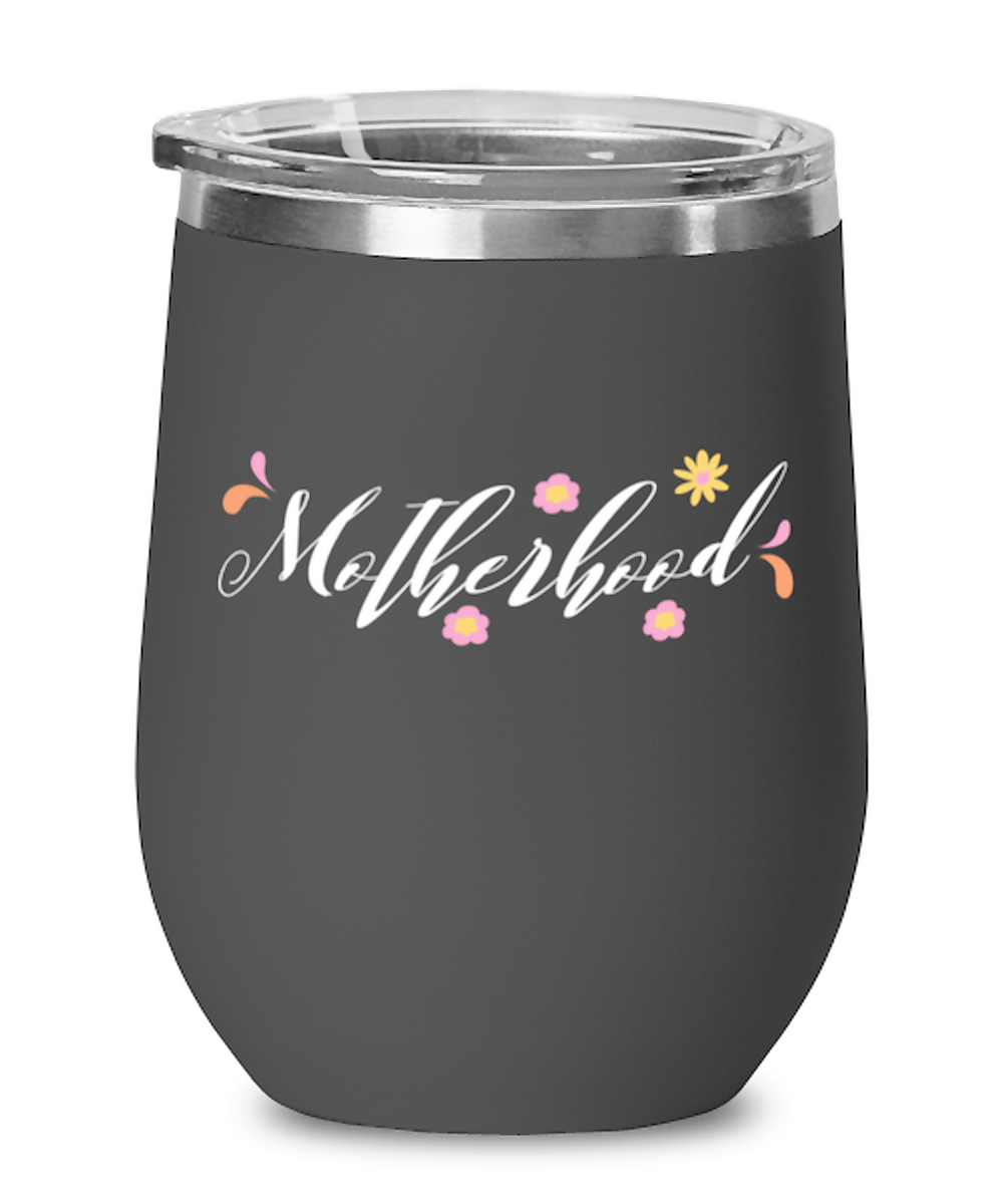 Motherhood1, black Wineglass. Model 60043