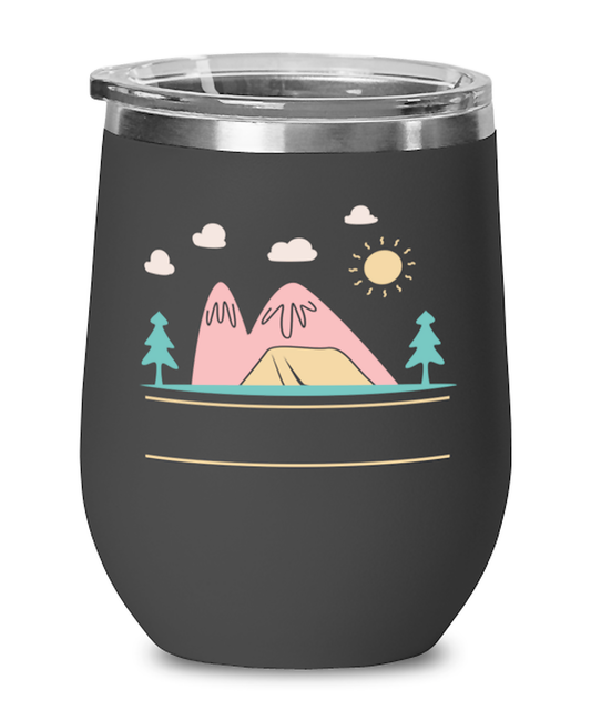 Campfire, black Wineglass. Model 60072